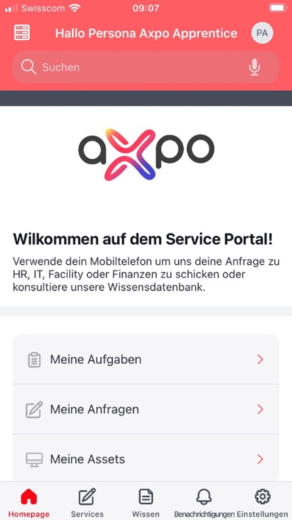 Axpo Service Portal