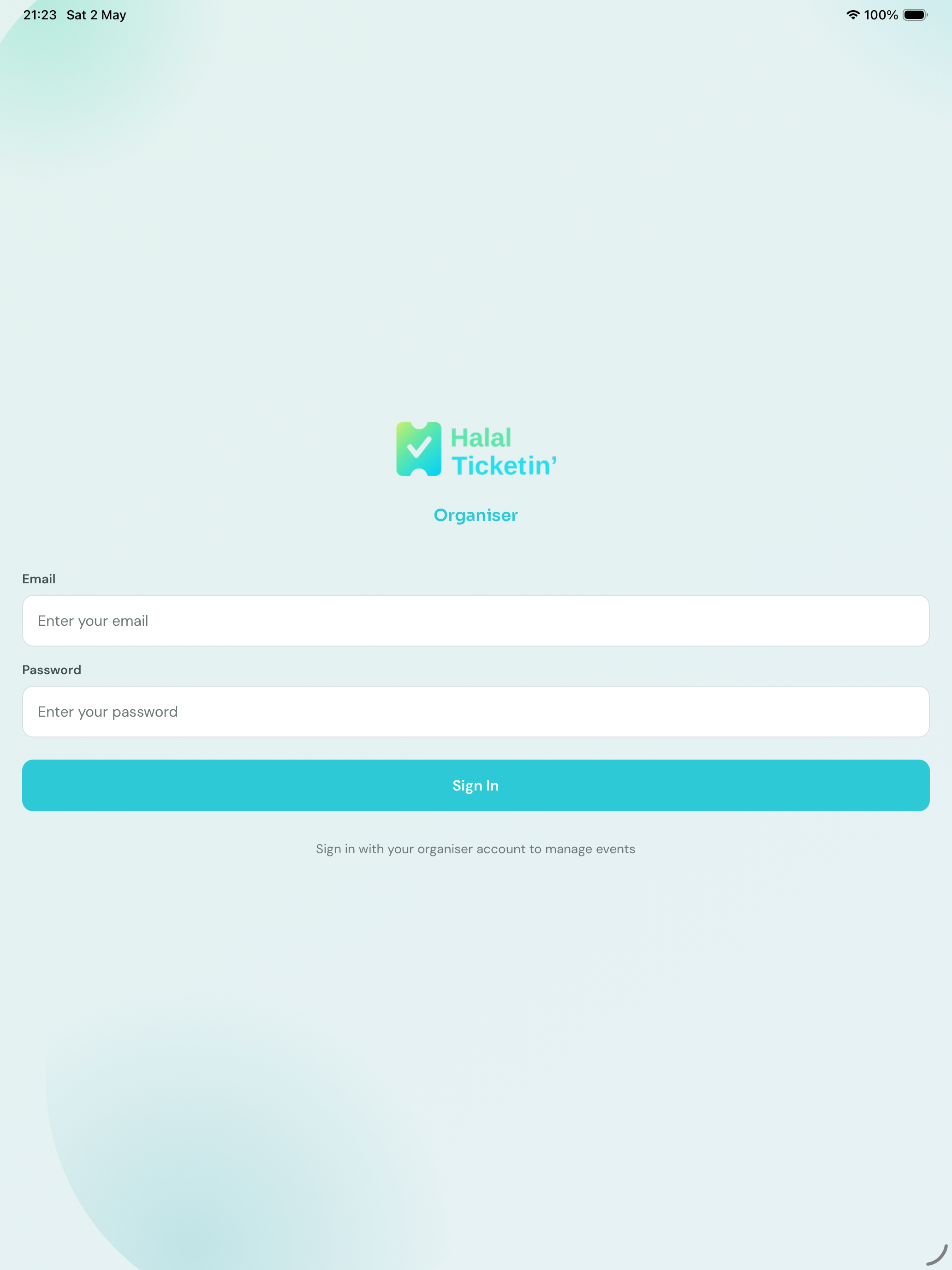 Halal Ticketin Organiser