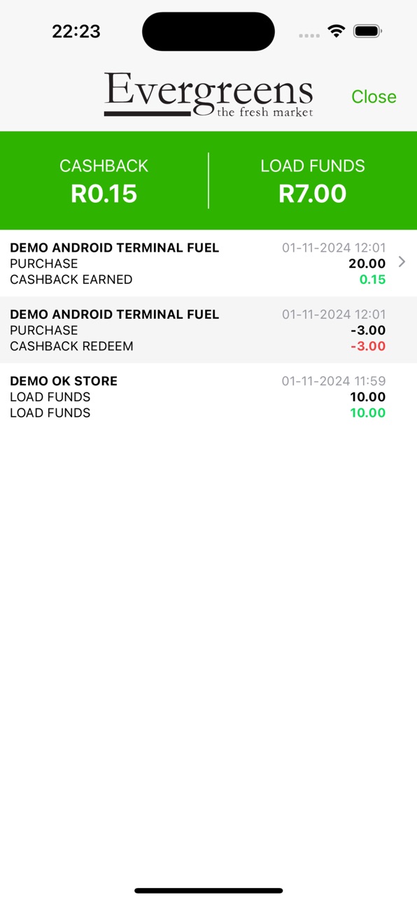 iPhone screenshot