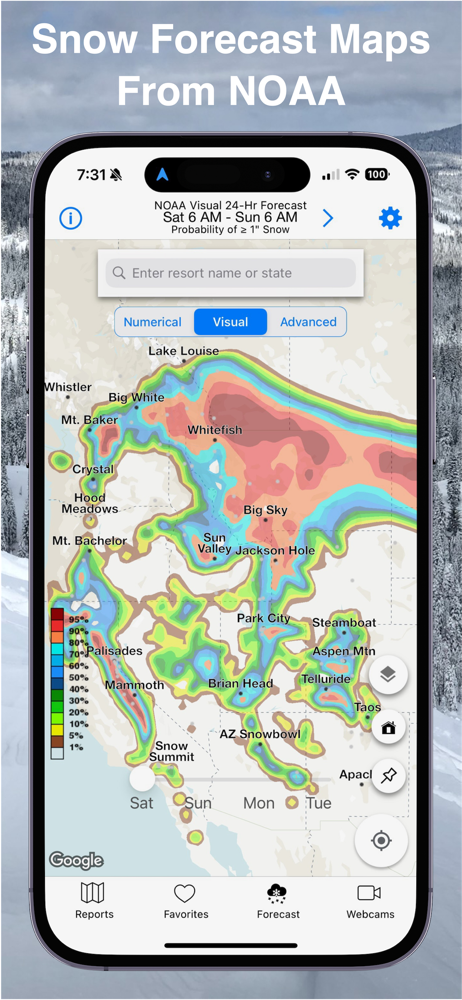 US Snow Map & Webcams screenshot 5