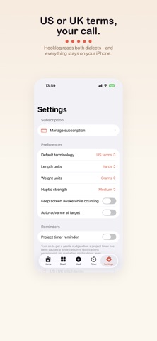 Hooklog - Crochet Counter iPhone screenshot