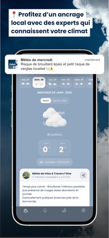 Prévi+: météo locale & alertes iPhone screenshot 4