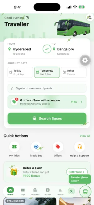 Bygbus - Bus Ticket Booking screenshot 1