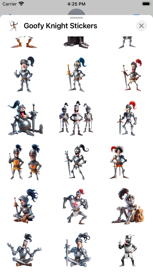 #3. Goofy Knight Stickers (iOS) 由: Paul Scott