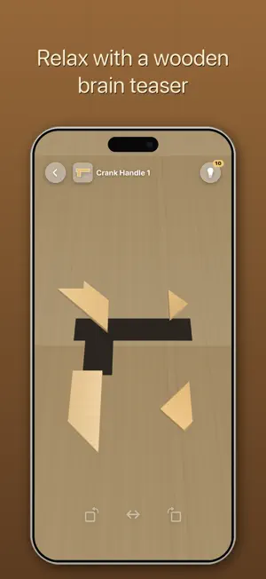 FourFold: Wood T-Puzzle Block screenshot 3