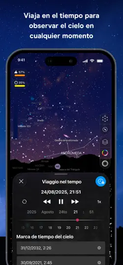 Captura de pantalla de Night Sky en iPhone 5
