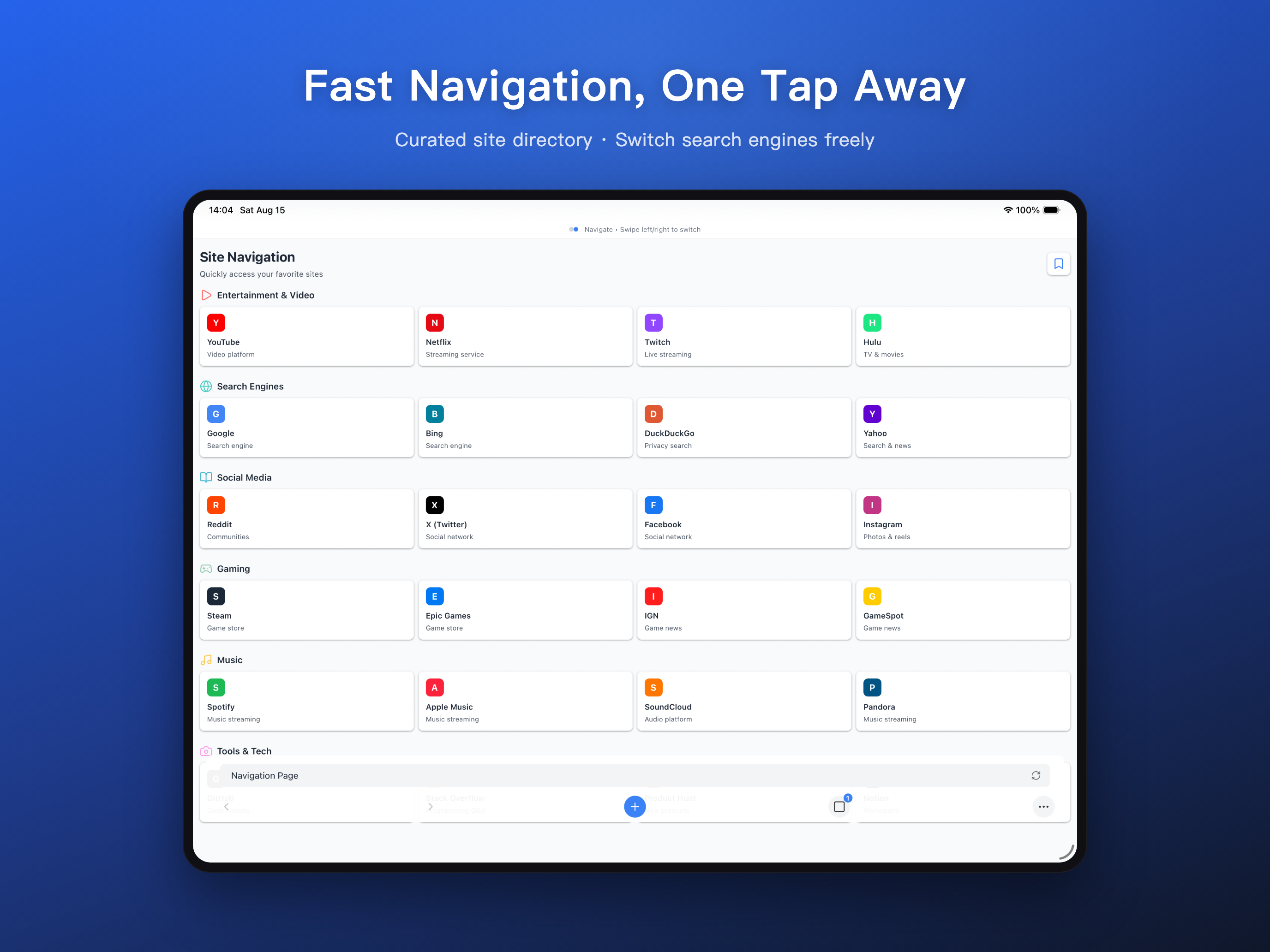 Gieng Browser Fast and Modern screenshot 4