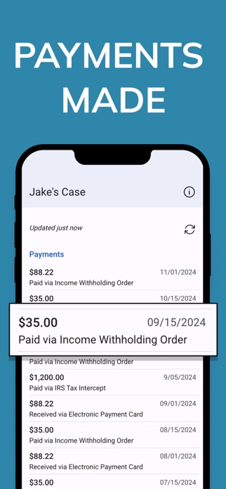 Child Support Payment Tracker Screenshot 3 of 5