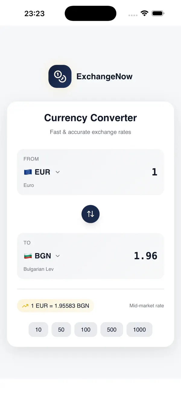 #2. EURO to BGN (iOS) By: OUT OF BOX LTD EOOD