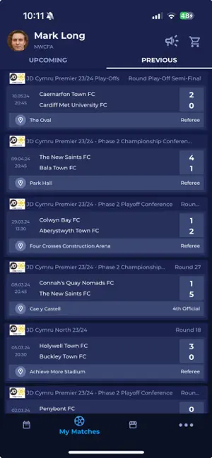 COMET Football iPhone screenshot 2