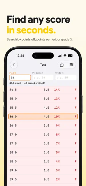 GradeKey — Grade Calculator screenshot 2