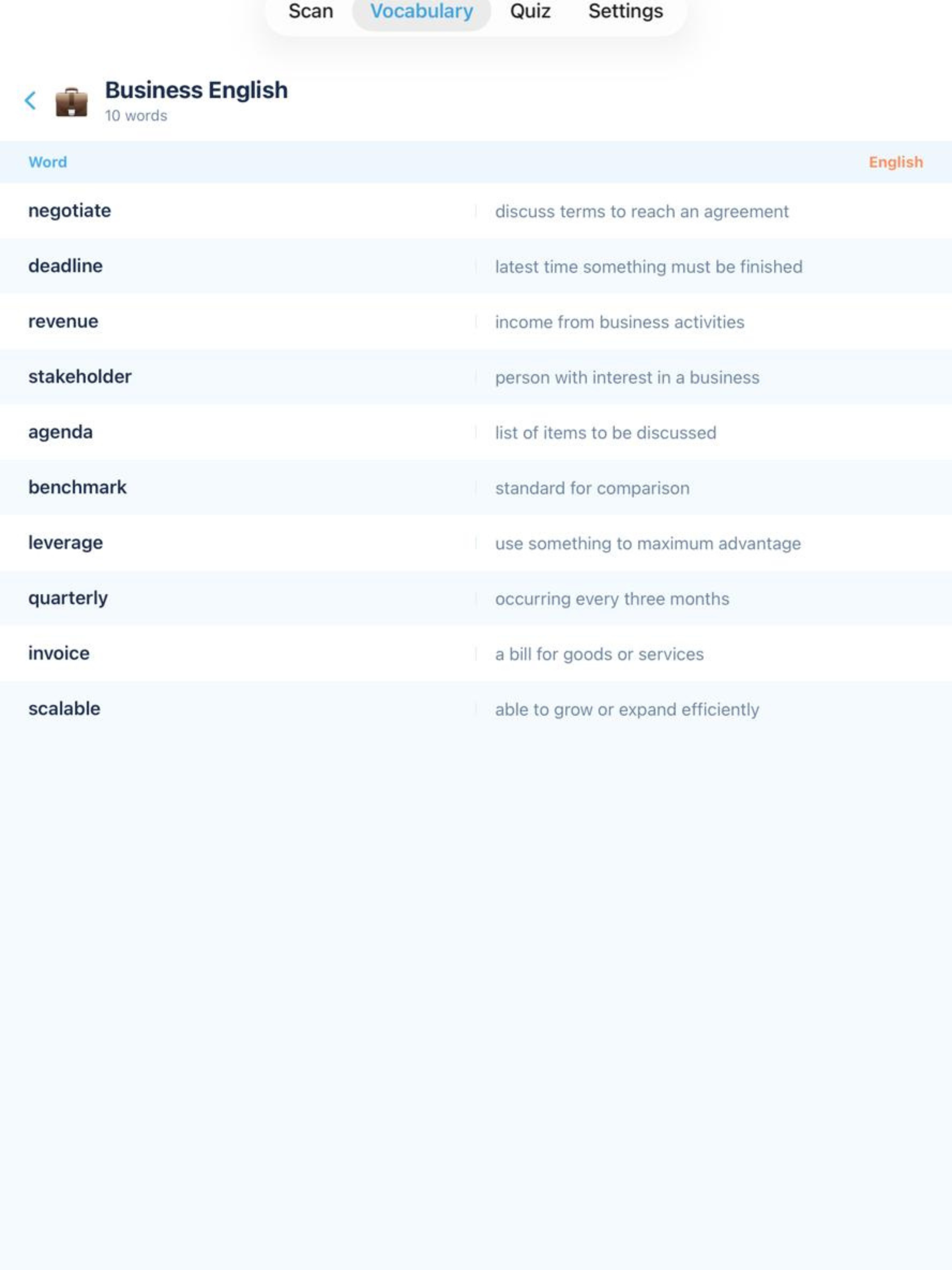Vocab Lock