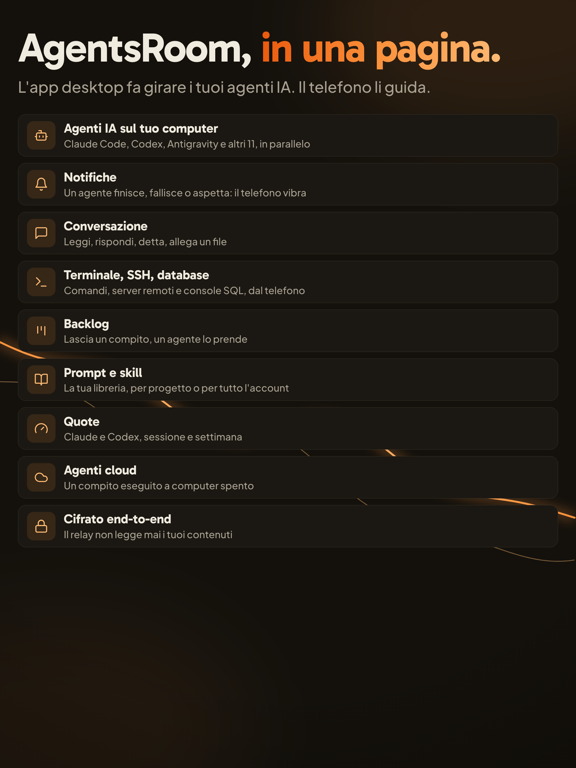 AgentsRoom: Dev Remote Control iPad screenshot 10
