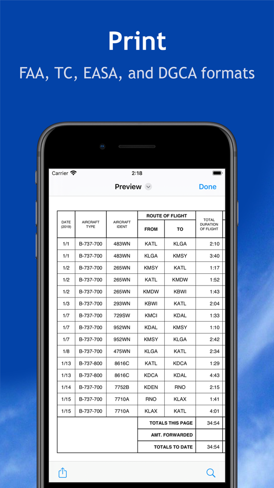 #6. Smart Logbook (iOS) 由: Kviation, Inc.