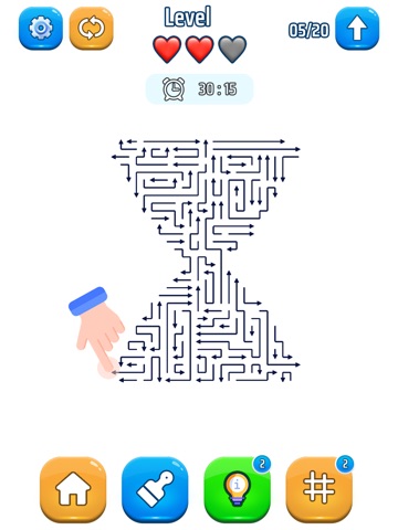 Arrow Out Puzzle Brain Bosting