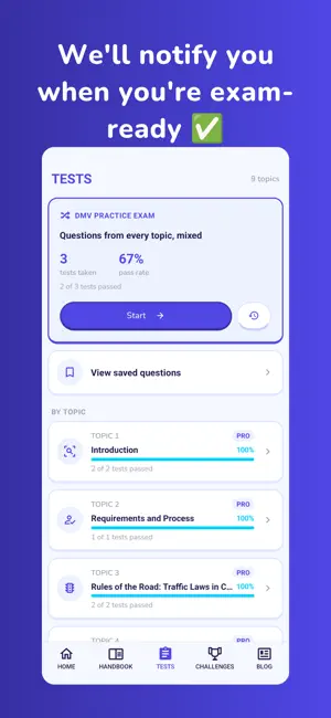 DMV Permit Test 2026 Aprobify screenshot 1