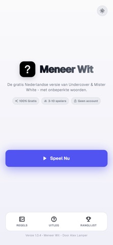 MeneerWit iPhone screenshot