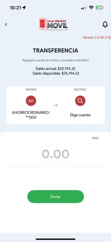 Caja Oblatos Móvil screenshot