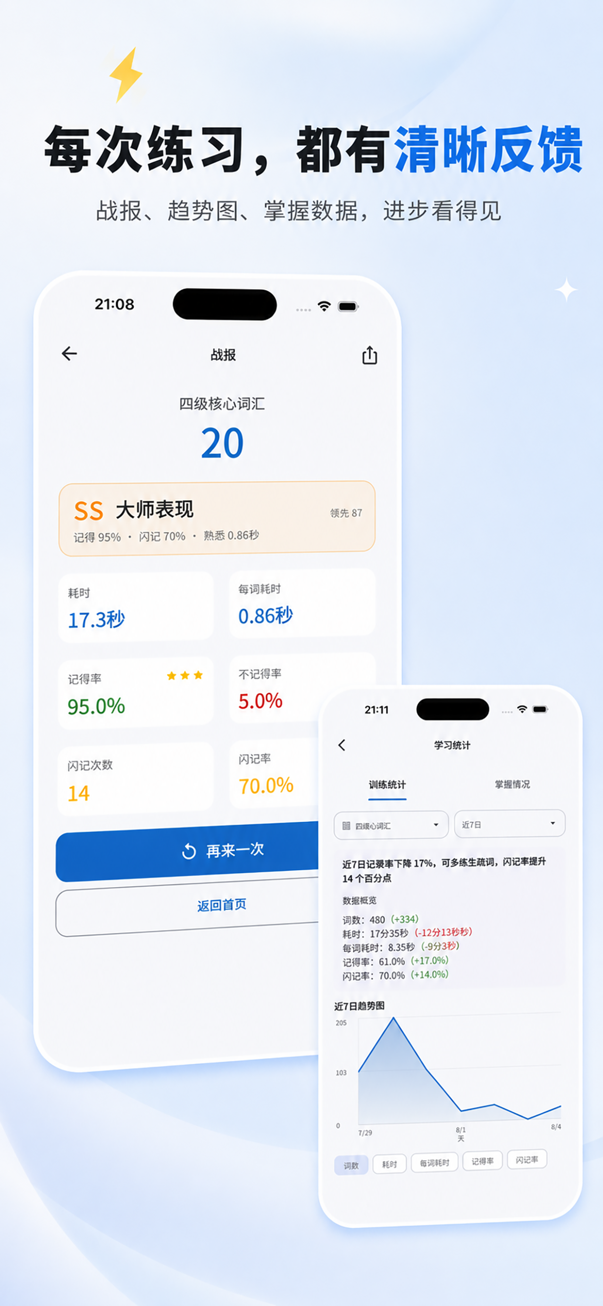 闪记单词：记得贼快，像一道闪电 screenshot 5
