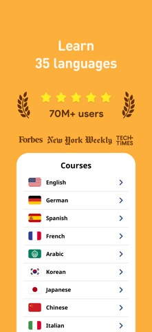 FunEasyLearn: 35 Languages Screenshot 1 of 8