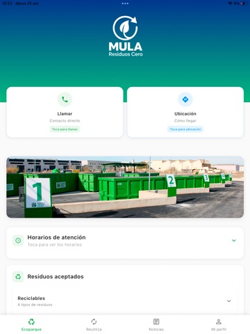 Mula Residuo Cero iPad screenshot