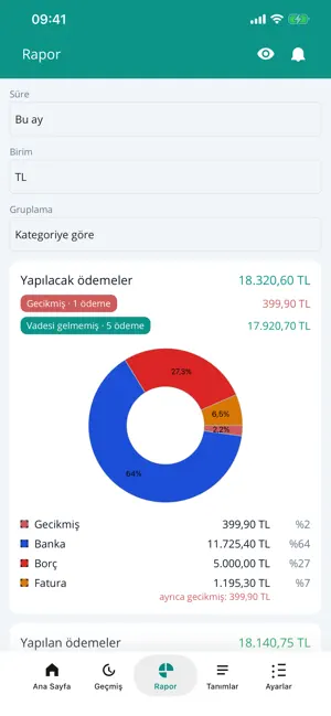 Ödeme Takibi – Fatura & Borç screenshot 3