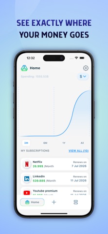 SubNotify Subscription Tracker Screenshot 1 of 5