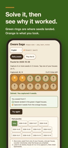 Mancala Oware Coach Screenshot 3 of 5