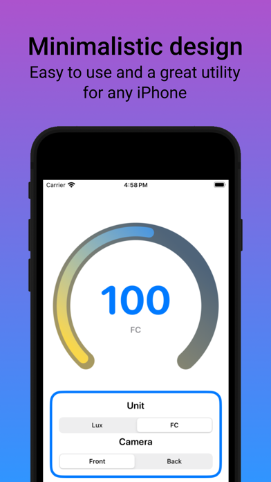 Luminosys - Light Meter iPhone screenshot 2 - Utilities app
