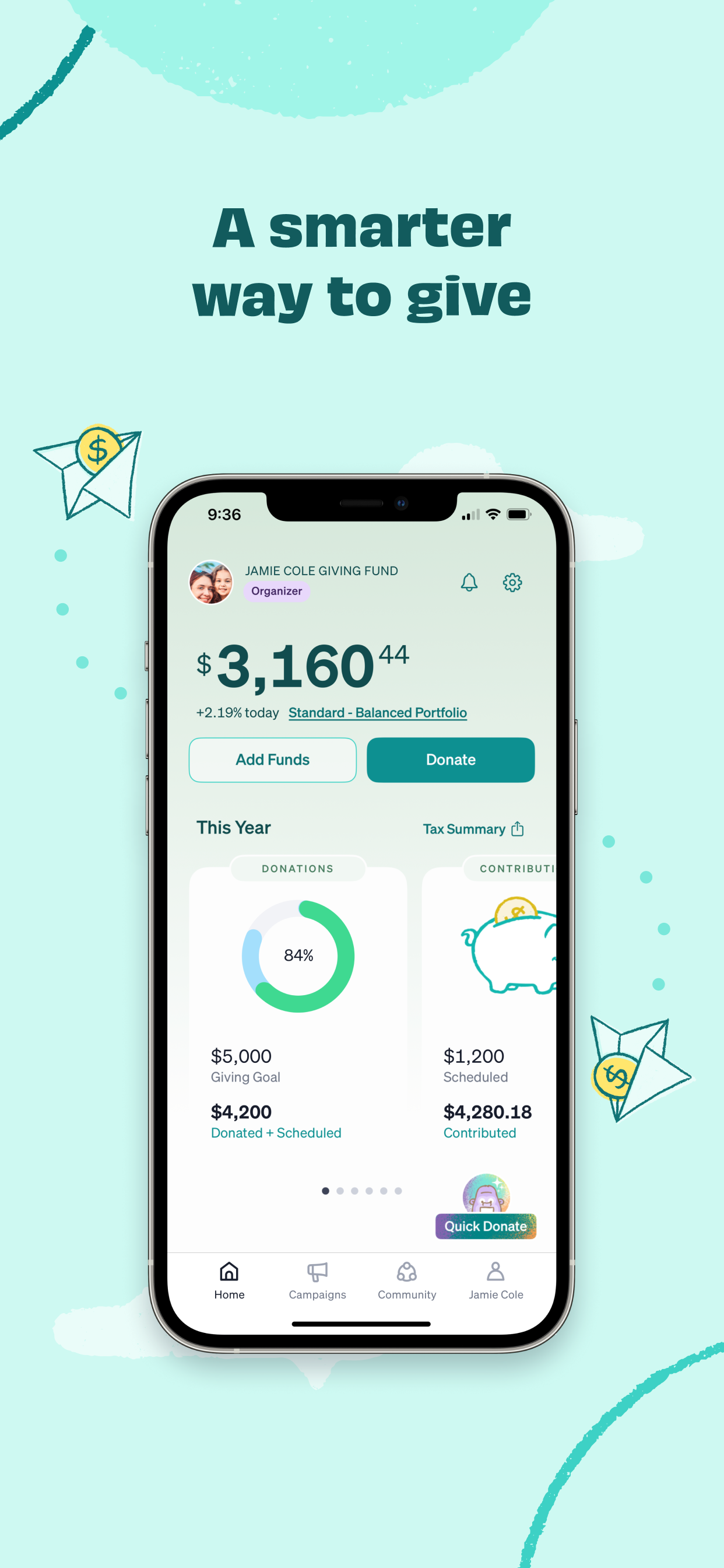 Daffy: Save, Invest, Give