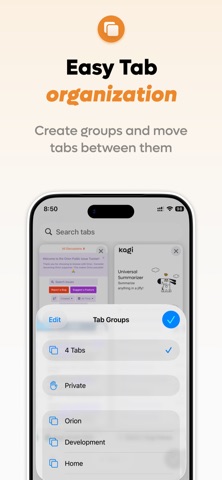 Orion Browser by Kagi iPhone screenshot 6