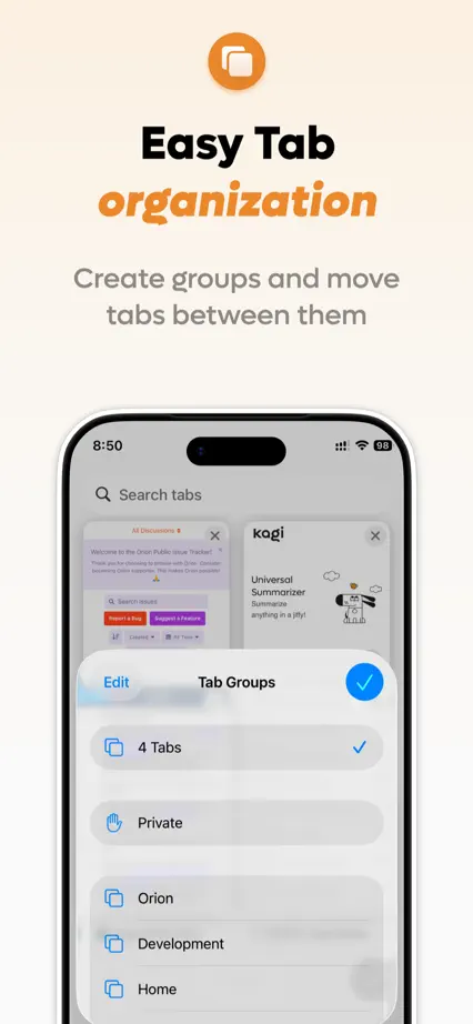 Orion Browser, App Store screenshot 6