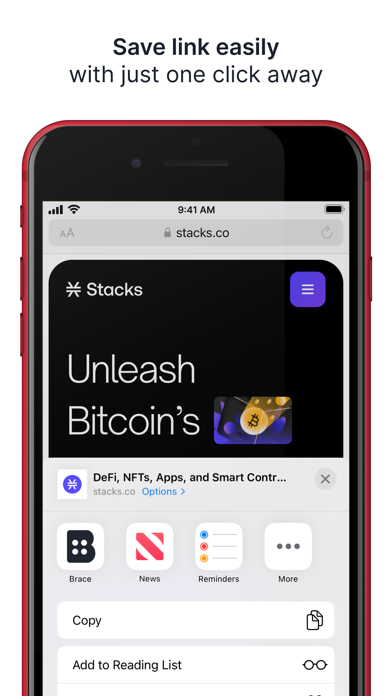 Brace.to - Bookmark Manager Screenshot