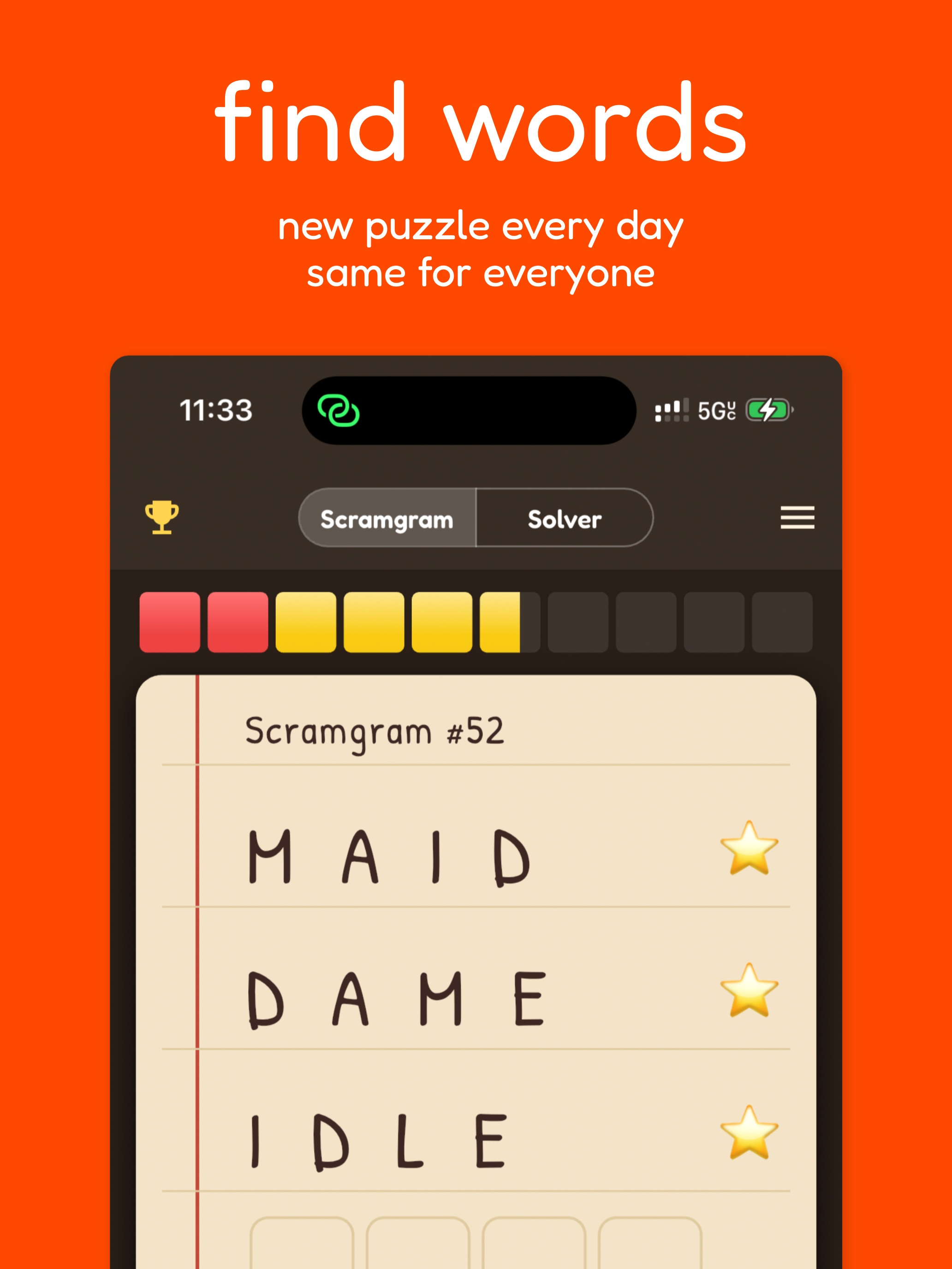 Scramgram Timed Word Jumble screenshot 6