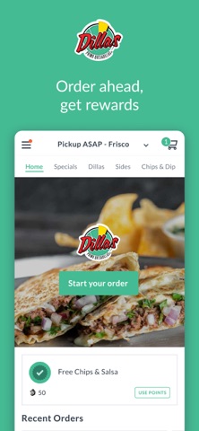 Dillas Quesadillas Rewards Screenshot 1 of 4