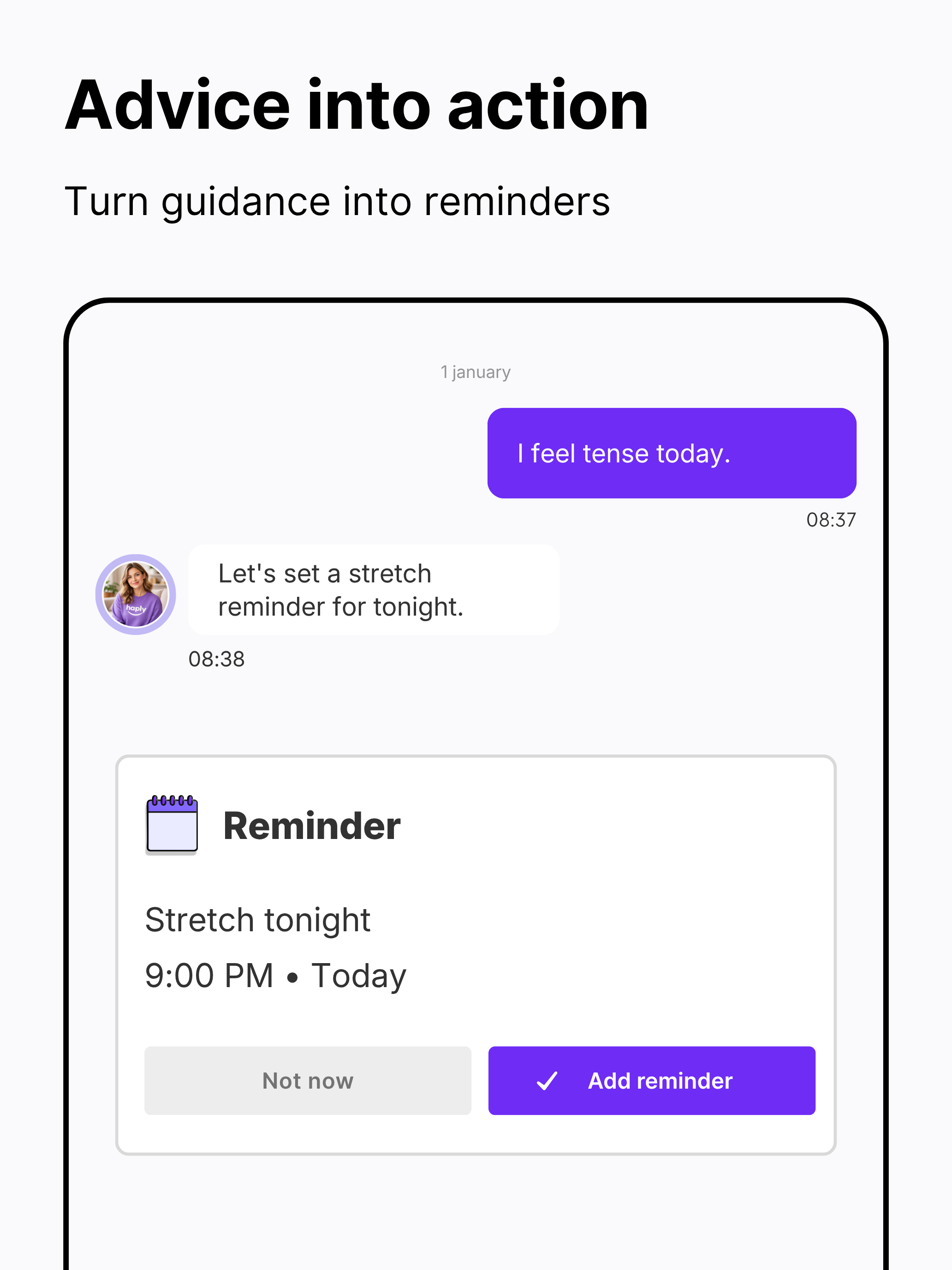 Haply: AI Life Coach screenshot 14