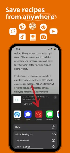 EatStash: Recipe Organizer screenshot 3