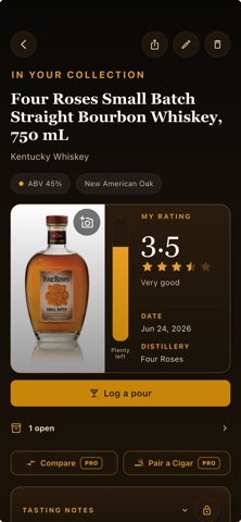 Whiskey Thief Journal iPhone screenshot