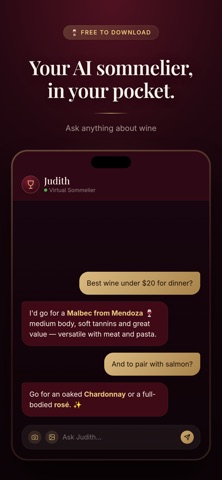 Judith: Wine Assistant iPhone screenshot