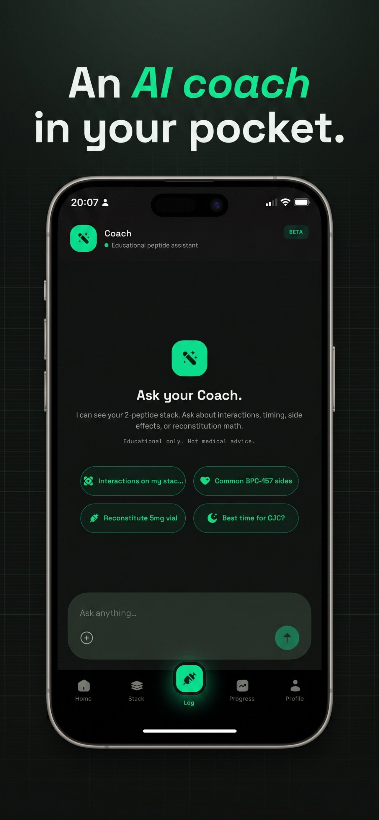Peptido: AI Peptide Tracker screenshot 2