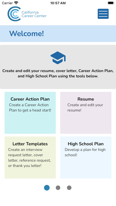 California Career Center Screenshot