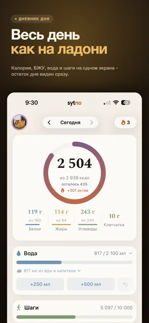 Sytno: счётчик калорий по фото screenshot 4