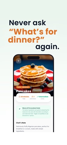 Manna AI: Weekly Meal Planner iPhone screenshot