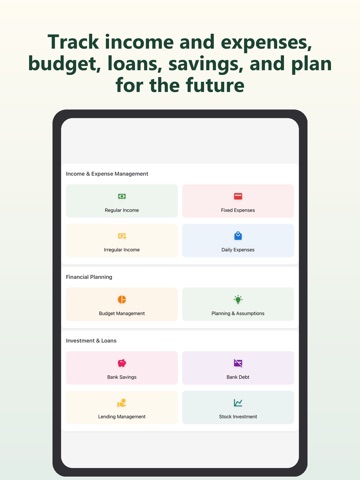 Expense Tracker - Budget Book iPad screenshot