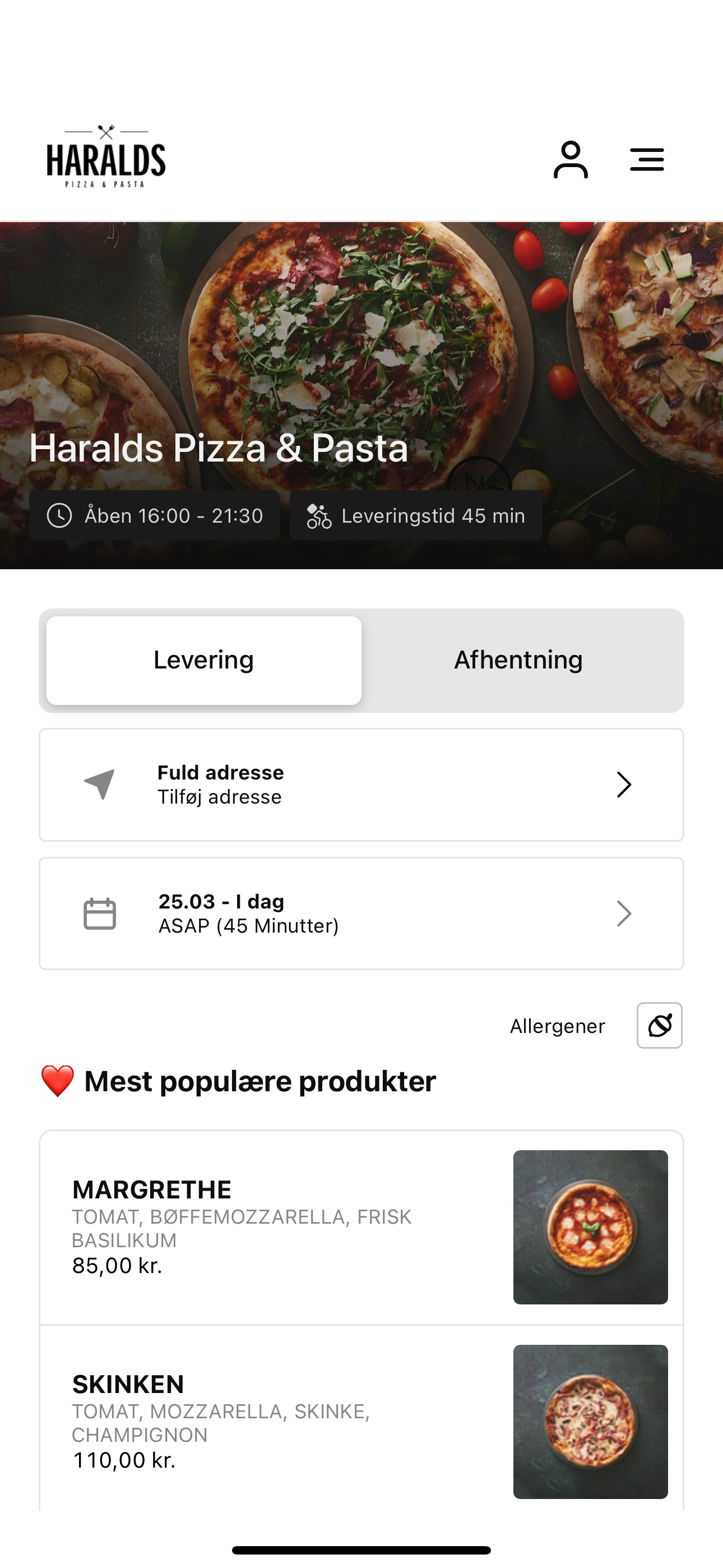 Haralds Pizza & Pasta screenshot 3