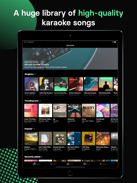 Screenshot #6 pour Singa: Sing Karaoke & Lyrics