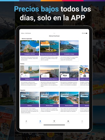 PriceTravel: Hoteles y Vuelos iPad screenshot 3