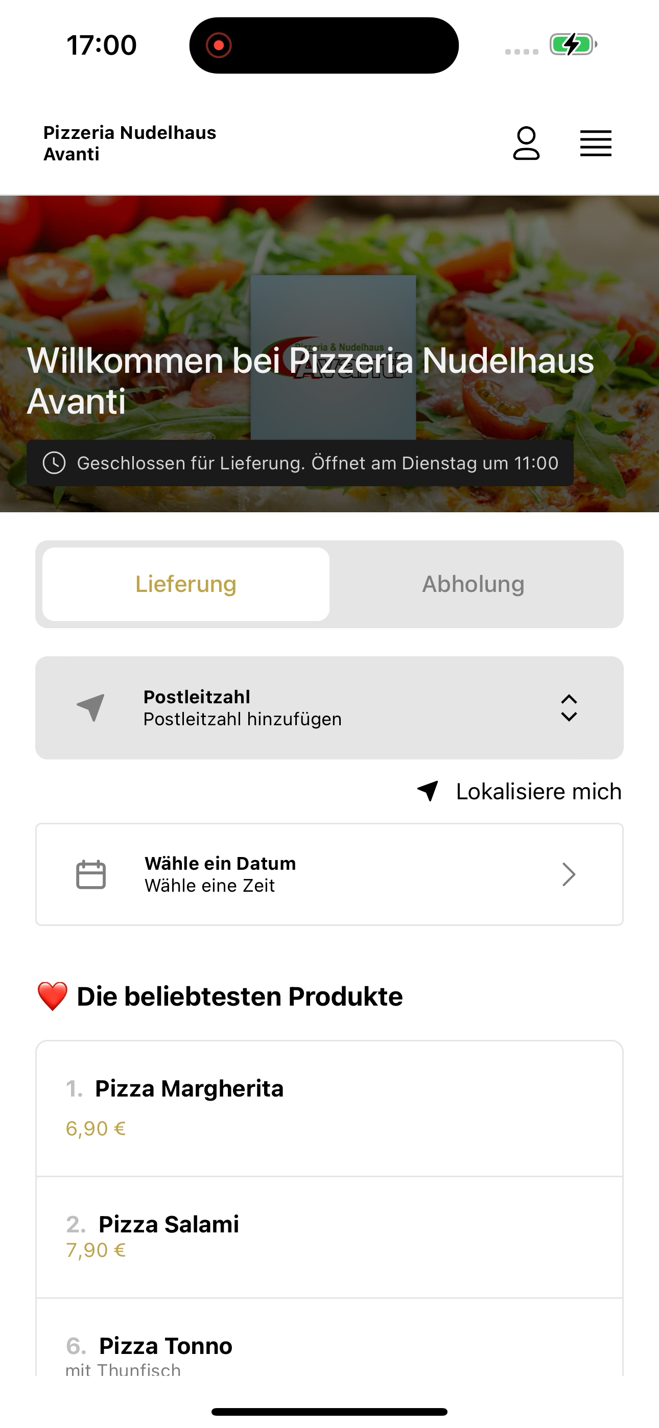 Pizzeria Nudelhaus Avanti screenshot 2