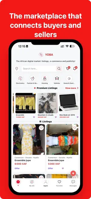 Yoba: Listings, Sells & Buys screenshot 1