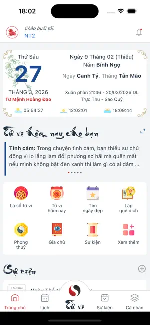 Tử Vi Phong Thủy Sơn Chu 2026 screenshot 2